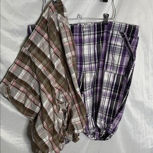 Essentials Plaid Bermuda Shorts bundle of 2
